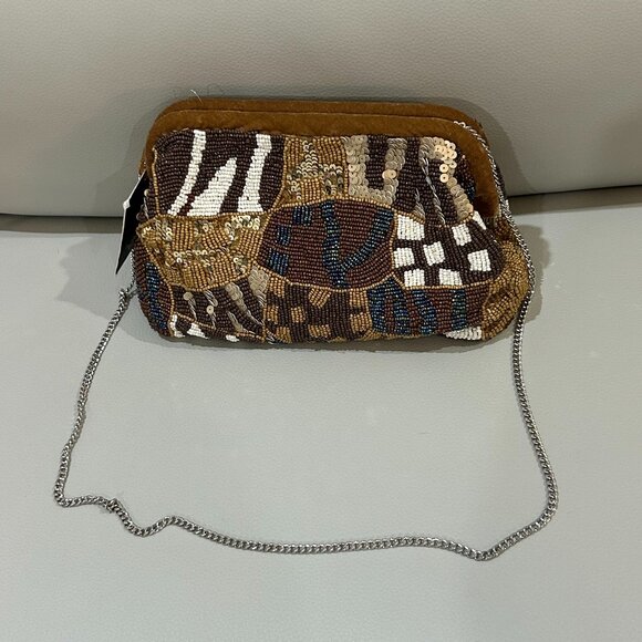 Beaded Sequin Patchwork Design Bag From India to You Tik Tok Viral NWT - Picture 1 of 5